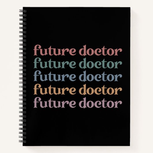 将来の医師医学部の学生ギフト ノートブック (正面)