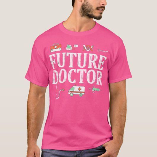 将来の医師医学部の学生 Tシャツ (正面)
