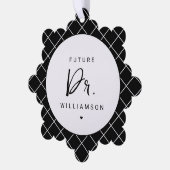 将来の医師 |医学部博士課程学生 オーナメントカード (左)