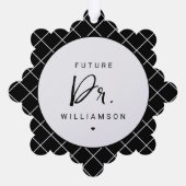 将来の医師 |医学部博士課程学生 オーナメントカード (裏面)