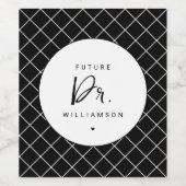 将来の医師 |医学部博士課程学生 ワインラベル (シングルラベル)