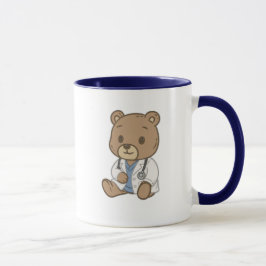 将来の医者のためのかわいいクマのマグカップ マグカップ