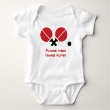 将来の卓球ピンポン選手のラケット、ボール