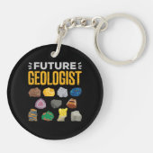 将来の地質学者の地質学の学生 キーホルダー (裏面)