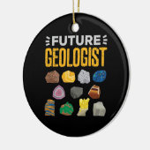 将来の地質学者の地質学の学生 セラミックオーナメント (左)