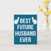 将来の夫へ最高のカード 結婚する夫 婚約者 カード (黄色い花)