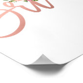 将来の女性のウェディングシャワー花嫁のFになる ポスター (角)