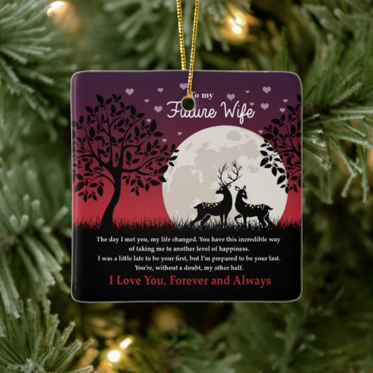 将来の妻に セラミックオーナメント (ツリー)