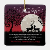 将来の妻に セラミックオーナメント (裏面)