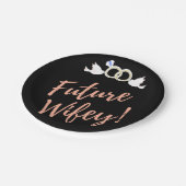 将来の妻ラブバーズ ペーパープレート (アングル)