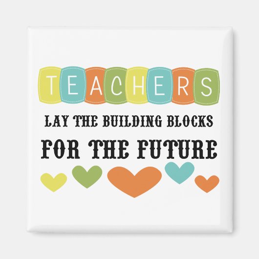 将来の建物ブロック マグネット (正面)