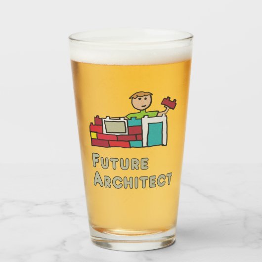 将来の建築家 タンブラーグラス (ドリンク正面)
