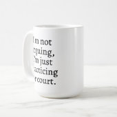 将来の弁護士マグ、法律関連の贈り物、法律関連の学生ギフト コーヒーマグカップ (正面左)