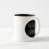 将来の弁護士//キャリア専門お祝い ツートーンマグカップ (正面右)