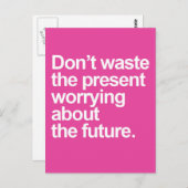 将来の引用文 ポストカード (正面/裏面)