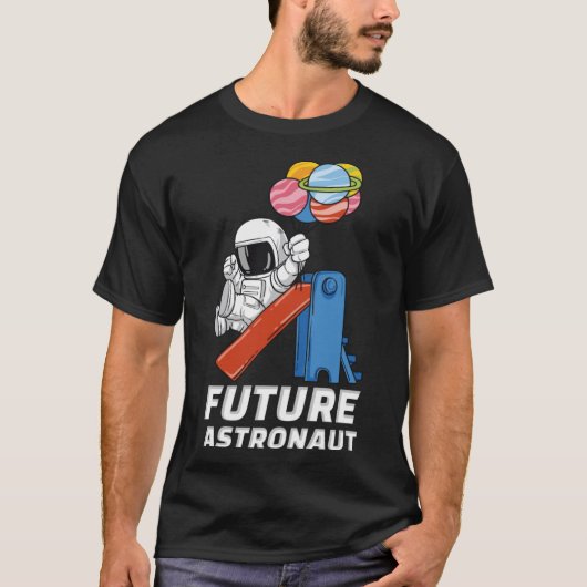 将来の惑星宇宙飛行士 Tシャツ (正面)
