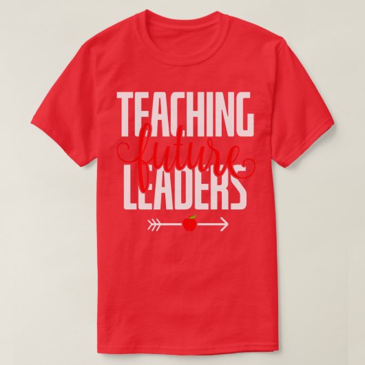 将来の教え指導者の先生贈り物 Tシャツ (デザイン正面)