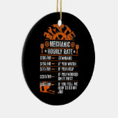 将来の整備士おもしろい整備士時給 セラミックオーナメント (右)