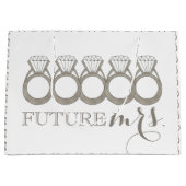 将来の新婦 プレイング・ザ・ダイアモンド・エンゲージメントリング ラージペーパーバッグ (正面)