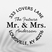 将来の新郎新婦 結婚式 返信先住所スタンプ セルフインキングスタンプ