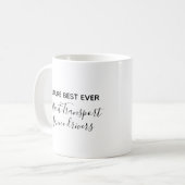 将来の最高の患者輸送サービスのドライバー コーヒーマグカップ (正面左)