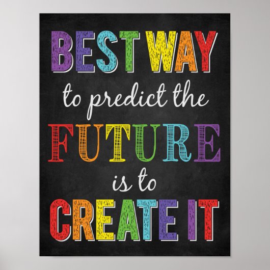 将来の最高の成長マインドを予測する方法 ポスター (正面)