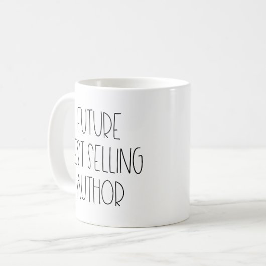 将来の最高の販売作家 コーヒーマグカップ (正面左)