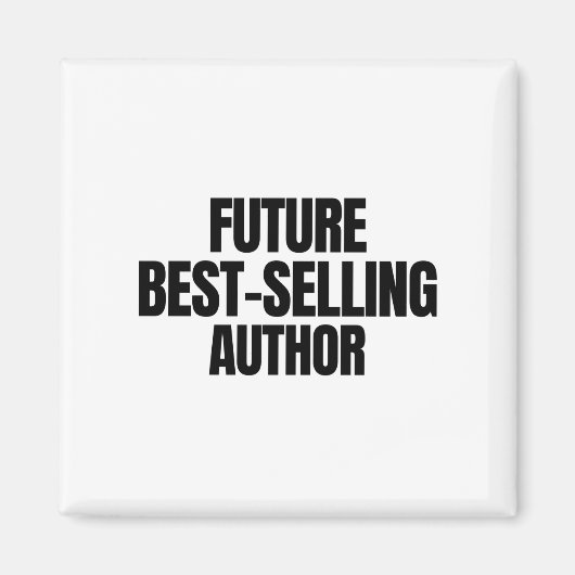 将来の最高の販売作家 マグネット (正面)