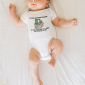 将来の本好きのための本の山 ベビーボディスーツ