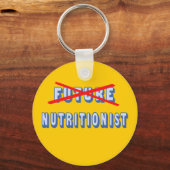 将来の栄養士なし キーホルダー (正面)