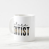 将来の歯科医師歯科学生の歯科医師のトレーニング コーヒーマグカップ (正面左)