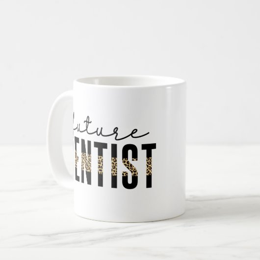 将来の歯科医師歯科学生の歯科医師のトレーニング コーヒーマグカップ (正面左)