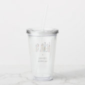 将来の歯科歯科医院の歯科医院研修 アクリルタンブラー (裏面)