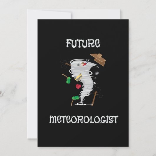 将来の気おもしろい象専門家竜巻とハリケーン 招待状 (正面)