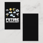 将来の気象学者の子供気象監視前 名刺 (正面/裏面)