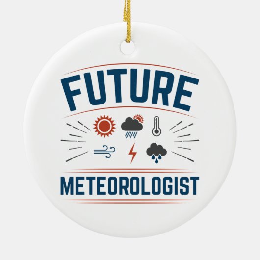 将来の気象学者 セラミックオーナメント (裏面)
