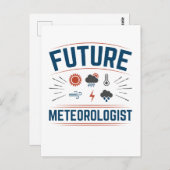 将来の気象学者 ポストカード (正面/裏面)