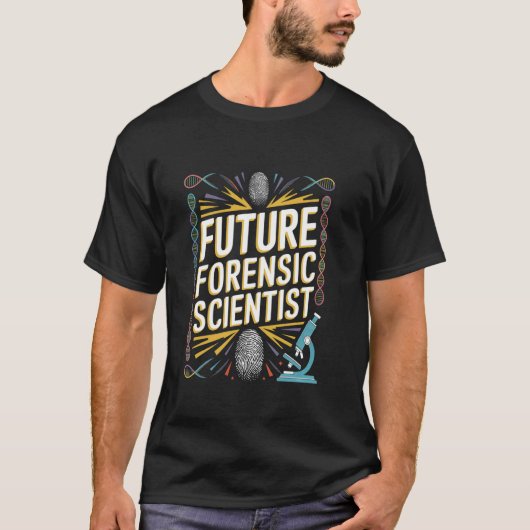 将来の法医学者卒業幼児女性 Tシャツ (正面)
