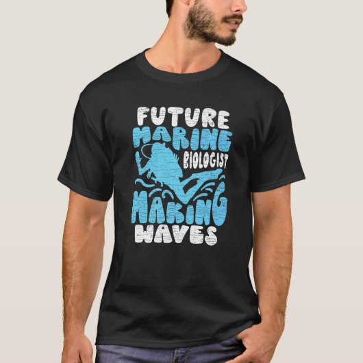 将来の海洋生物学者 Tシャツ (正面)