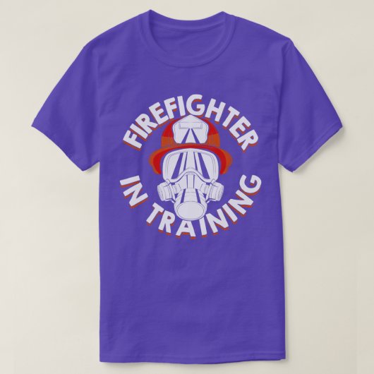 将来の消防士ギフトのトレーニング中の消防士 Tシャツ (デザイン正面)