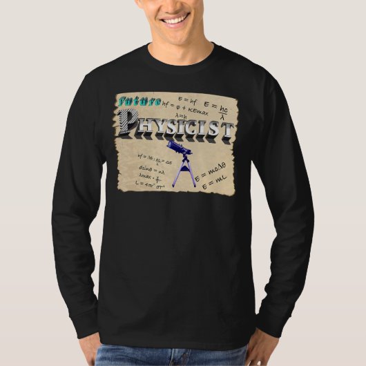 将来の物理学者 Tシャツ (正面)