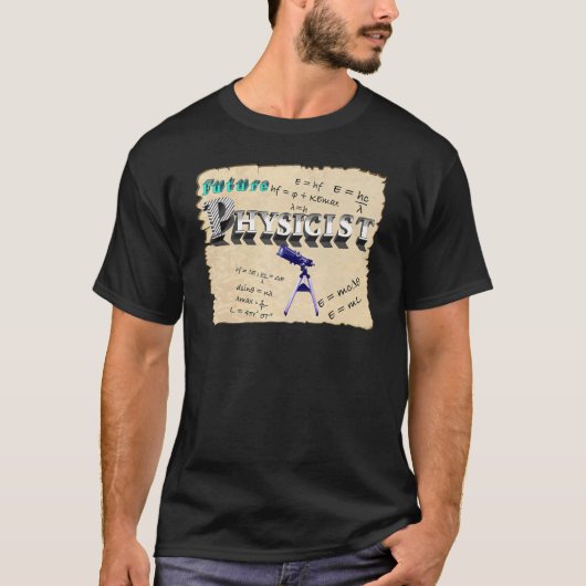 将来の物理学者 Tシャツ (正面)