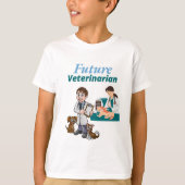 将来の獣医さん Tシャツ (正面)