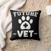 将来の獣医の学生の動物の救助者 クッション (ブランケット)