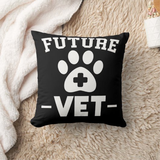 将来の獣医の学生の動物の救助者 クッション (ブランケット)