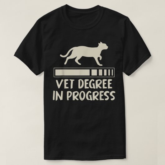 将来の獣医の獣医技術の学位を取得 Tシャツ (デザイン正面)