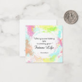 *~将来の生活水彩引用文AP62ノートカード ノートカード (正面/裏面インサイチュ)