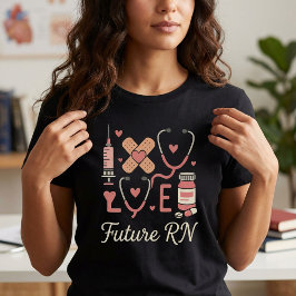 将来の看護師 かわいい看護学生ギフト Tシャツ