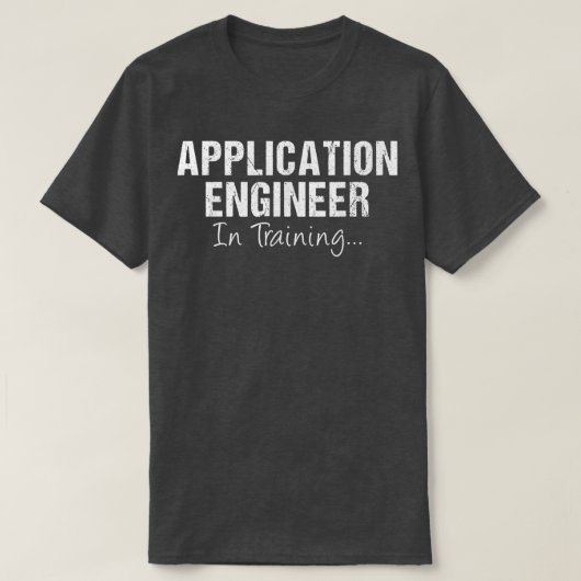 将来の研修における応用おもしろい技術者 Tシャツ (デザイン正面)