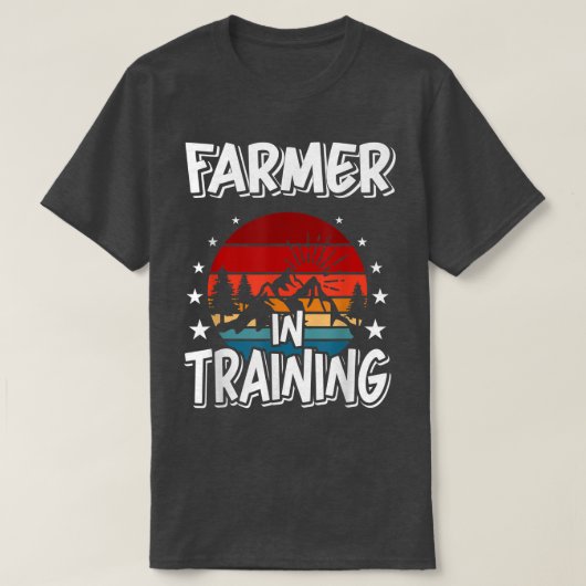 将来の研修農家の農家 Tシャツ (デザイン正面)